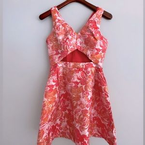 Pink and orange sun dress